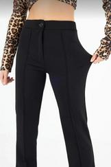 Siyah Palazzo Pantolon Oversize Kesim