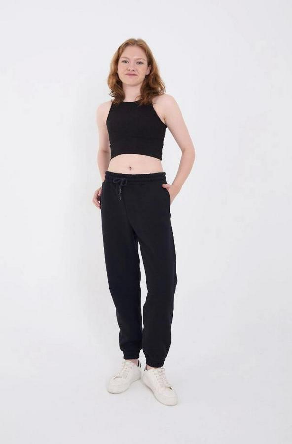 Üç Iplik Basic Lastikli Eşofman Pantolon