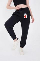 Üç Iplik Lastikli Baskılı Eşofman Pantolon