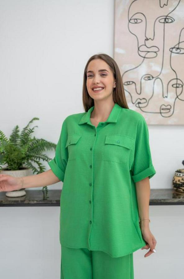 Yeşil Gömlek Ve Pantolon Takım