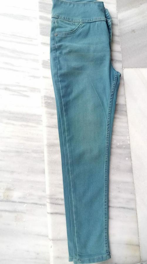 Yüksek Bel Likralı Jean Pantolon 90 Cm