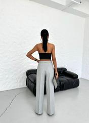 Yüksek Bel Straight Fit Palazzo Pantolon