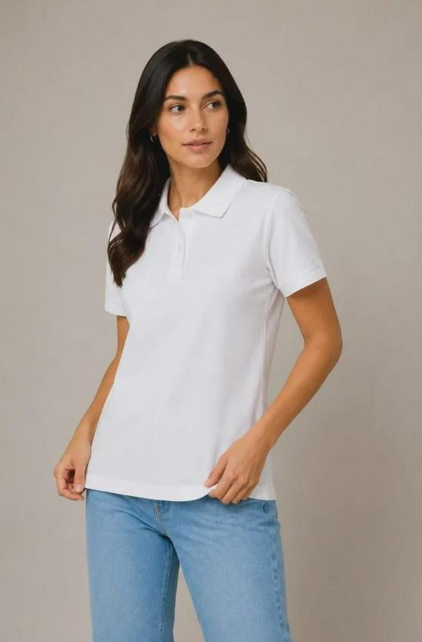 Polo Yaka Pike Kumaş Düğmeli Basic Tişört Günlük Rahat