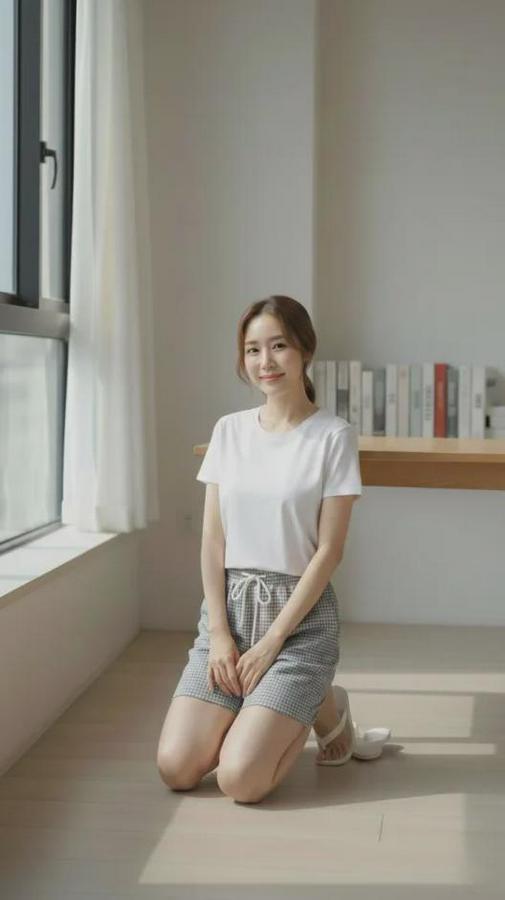 Pötikareli Şort – Beli Lastikli Bağcıklı, Cepli, Rahat Kesim Günlük Yazlık Şort