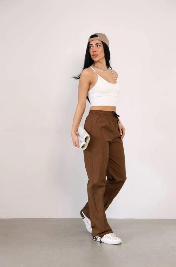 Praşut Kumaş Paça Cepli Baggy Eşofman