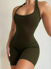 Sırt Sporcu Kesim Kaşkorse Kumaş Mini Bodycon