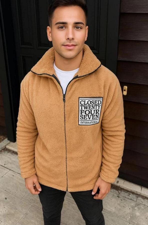 Polar Fermuarlı Sweatshirt – Kapüşonsuz, Cepli, Yumuşak Dokulu, Oversize Rahat Kalıp, Kışlık Sıcak Tutan Fermuarlı Üst