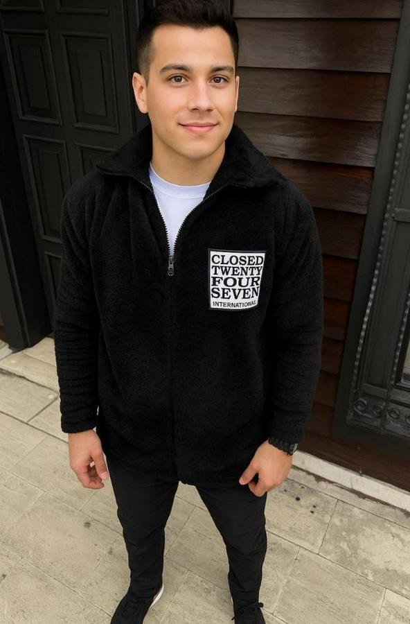 Polar Fermuarlı Sweatshirt – Kapüşonsuz, Cepli, Yumuşak Dokulu, Oversize Rahat Kalıp, Kışlık Sıcak Tutan Fermuarlı Üst