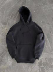 Kapşonlu Üç Iplik Penye Basic Sweatshirt