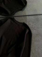 Kışlık Bisiklet Yaka Üç Iplik Basic Sweatshirt