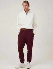 Oversize Yarım Farmuarlı Yakalı Basic Sweatshirt