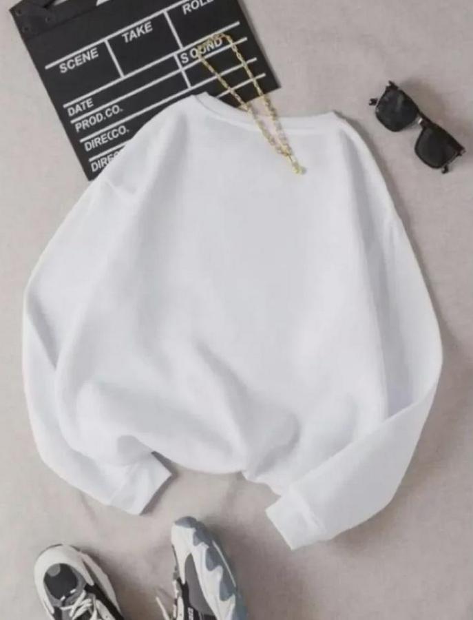 Üç Iplik Biskilet Yaka Basic Sweatshirt