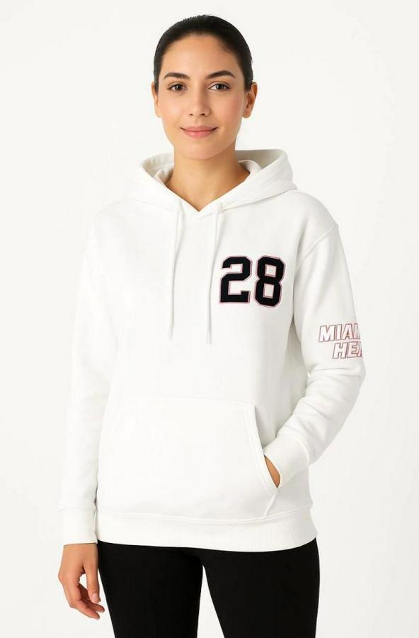 Üç Iplik Kapüşonlu Ön Ve Arka Baskılı Sweatshirt Hoodie