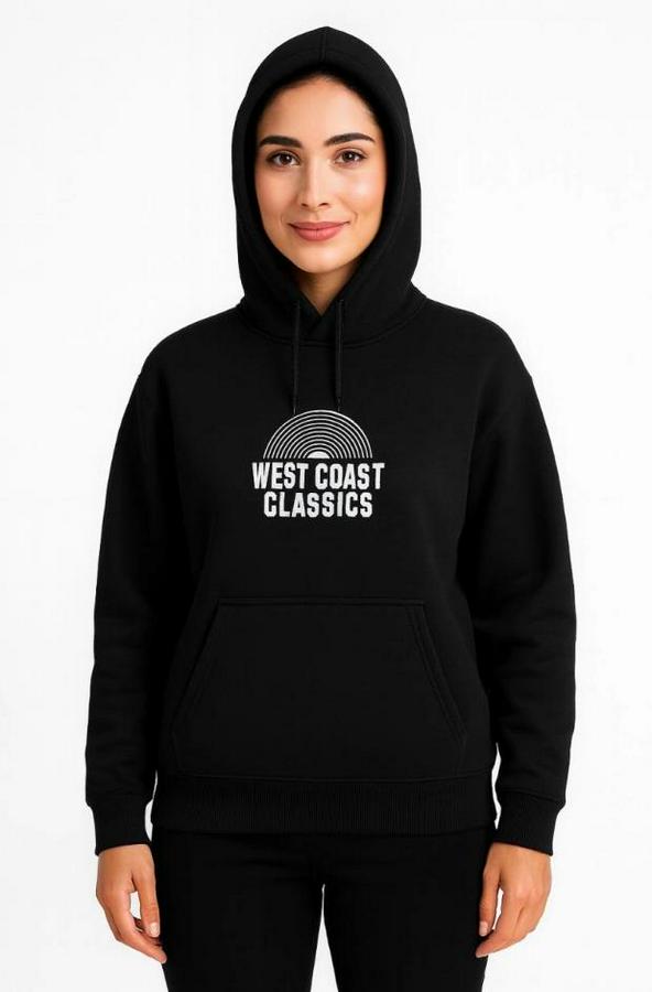 Üç Iplik Kapüşonlu Ön Ve Arka Baskılı Sweatshirt Hoodie