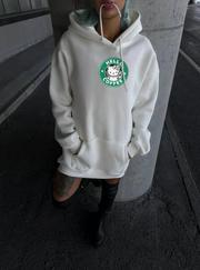 Üç Iplik Penye Uzun Kol Kapşonlu Sweatshirt