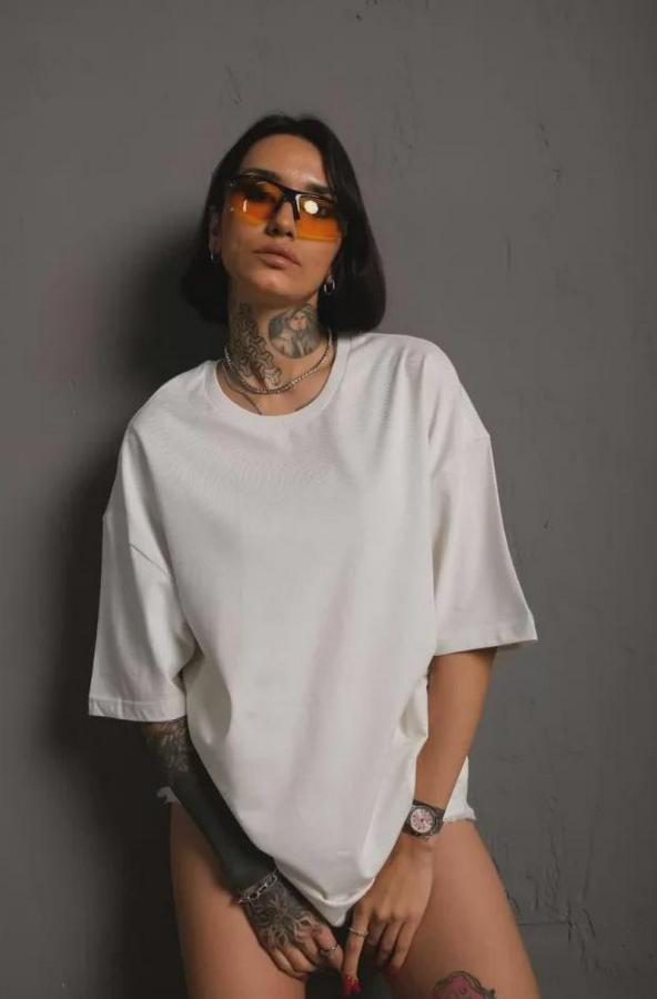 /1 Düz A Kalite Oversize T-Shirt