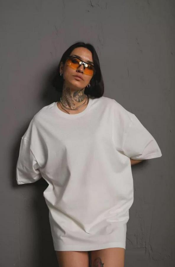 /1 Düz A Kalite Oversize T-Shirt