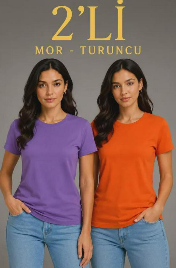 Basic Bisiklet Yaka Yazlık Slim Fit T-Shirt