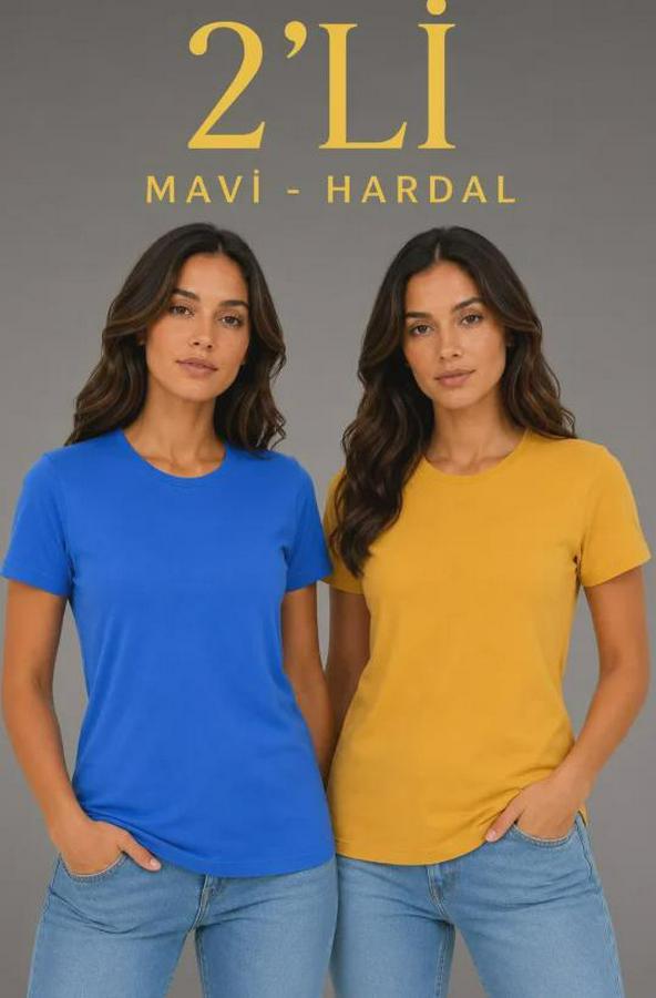 Basic Bisiklet Yaka Yazlık Slim Fit T-Shirt