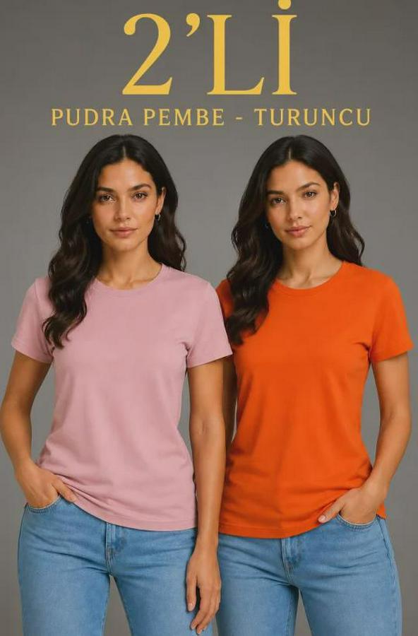Basic Bisiklet Yaka Yazlık Slim Fit T-Shirt