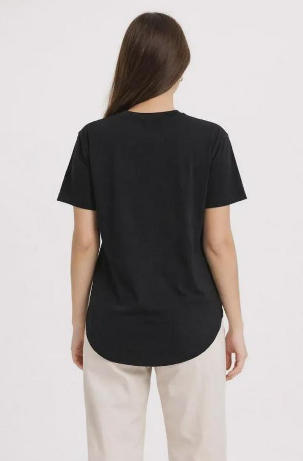 Basic T-Shirt Kısa Kol Bisiklet Yaka Oval Kesim Tişört