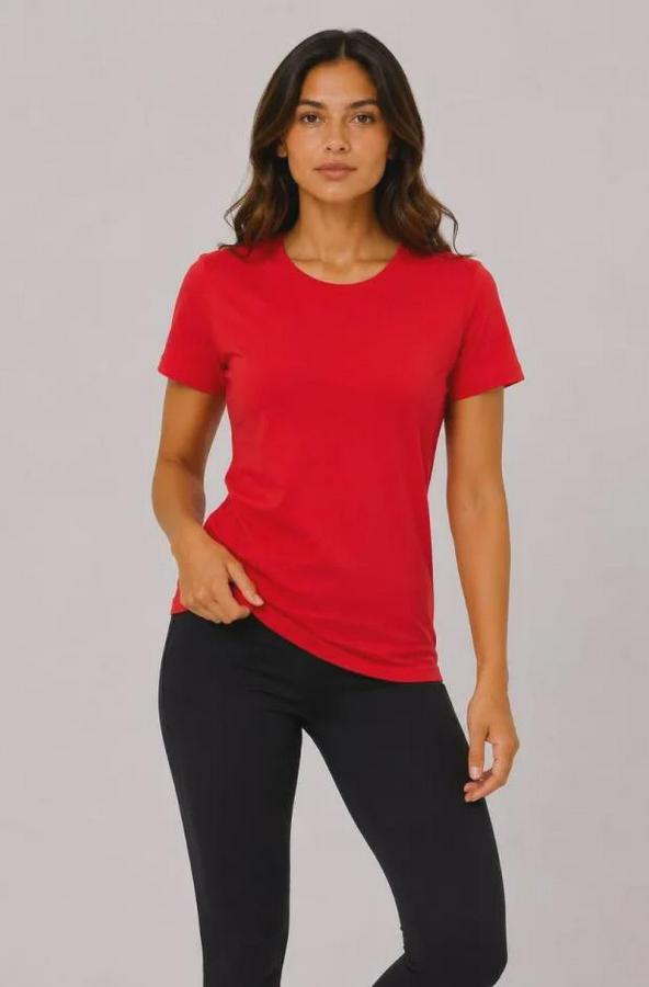 Basic Tişört Bisiklet Yaka Kısa Kol Günlük Yazlık Slim Fit T-Shirt