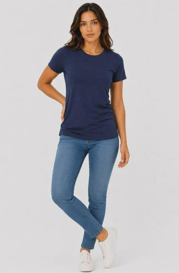 Basic Tişört Bisiklet Yaka Kısa Kol Günlük Yazlık Slim Fit T-Shirt
