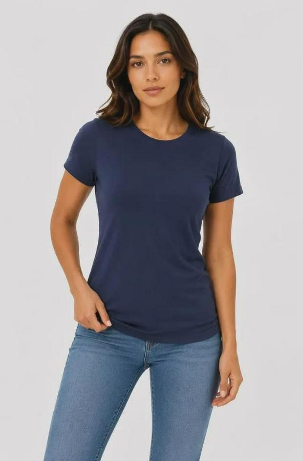 Basic Tişört Bisiklet Yaka Kısa Kol Günlük Yazlık Slim Fit T-Shirt