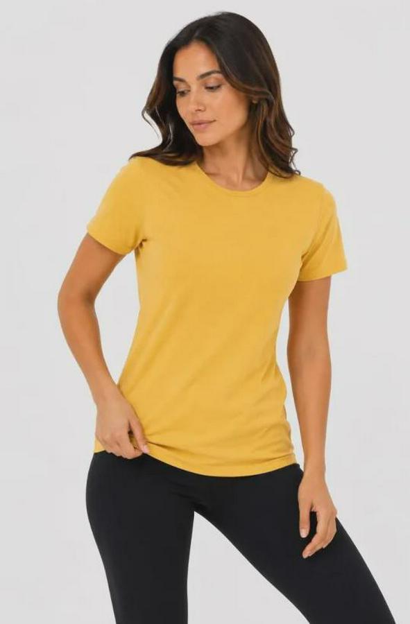 Basic Tişört Bisiklet Yaka Kısa Kol Günlük Yazlık Slim Fit T-Shirt