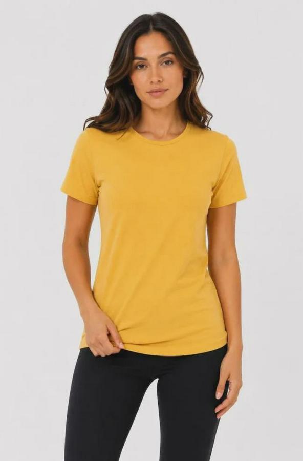 Basic Tişört Bisiklet Yaka Kısa Kol Günlük Yazlık Slim Fit T-Shirt