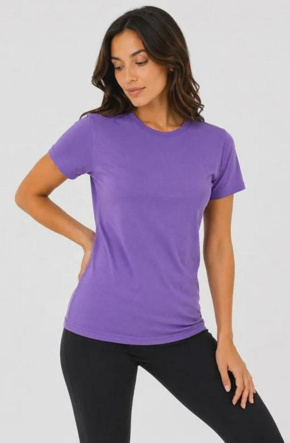 Basic Tişört Bisiklet Yaka Kısa Kol Günlük Yazlık Slim Fit T-Shirt