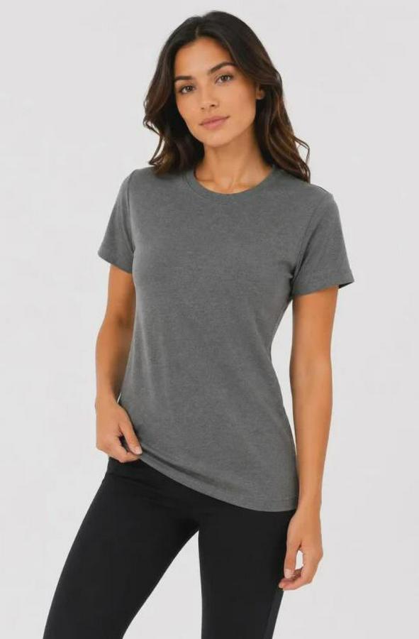 Basic Tişört Bisiklet Yaka Kısa Kol Günlük Yazlık Slim Fit T-Shirt