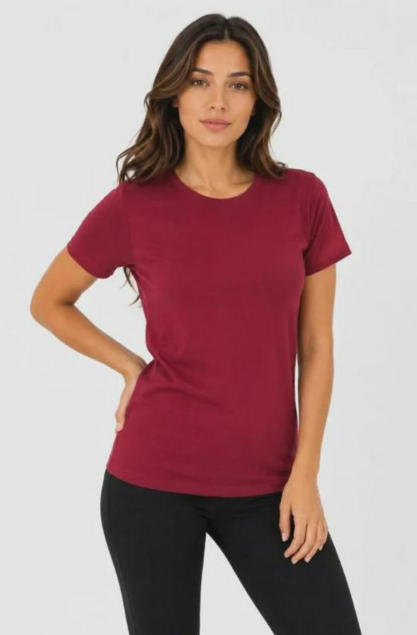 Basic Tişört Bisiklet Yaka Kısa Kol Günlük Yazlık Slim Fit T-Shirt