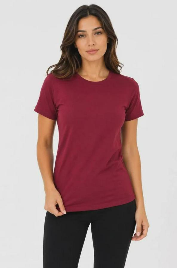 Basic Tişört Bisiklet Yaka Kısa Kol Günlük Yazlık Slim Fit T-Shirt