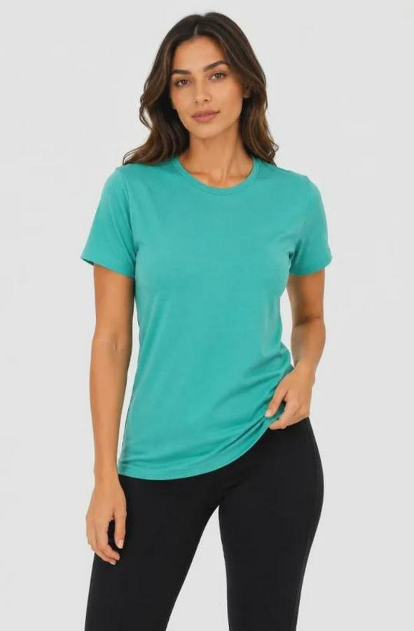 Basic Tişört Bisiklet Yaka Kısa Kol Günlük Yazlık Slim Fit T-Shirt