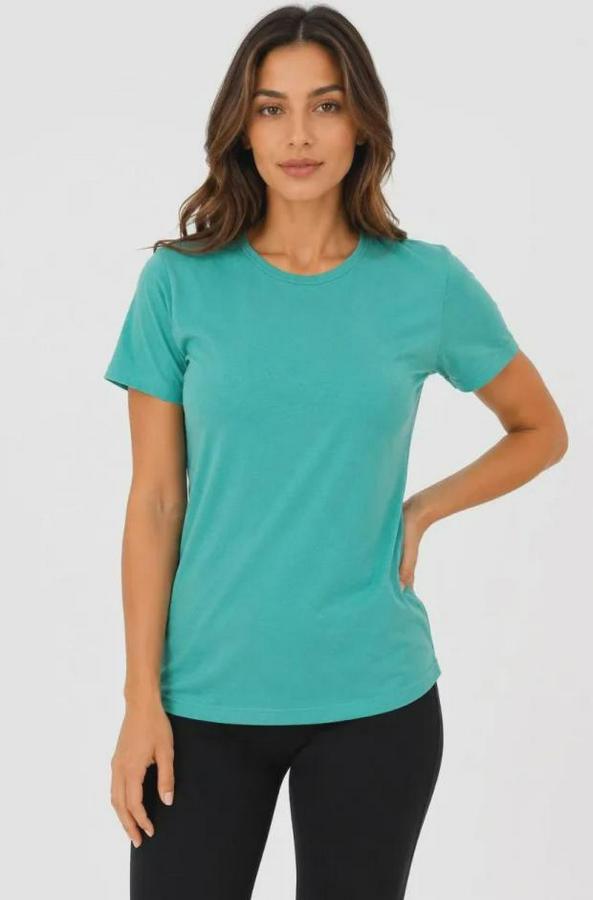 Basic Tişört Bisiklet Yaka Kısa Kol Günlük Yazlık Slim Fit T-Shirt