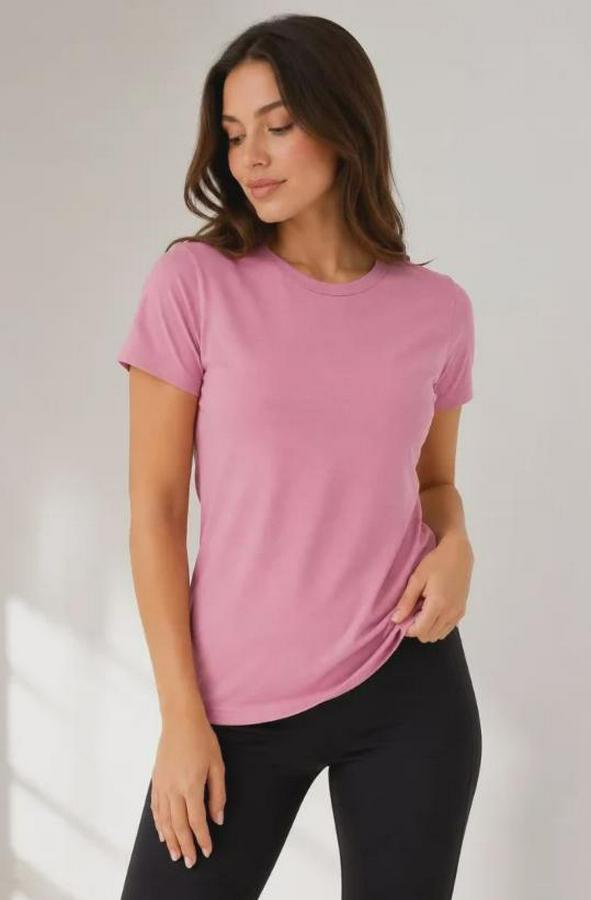 Basic Tişört Bisiklet Yaka Kısa Kol Günlük Yazlık Slim Fit T-Shirt