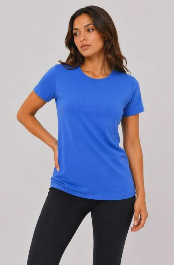 Basic Tişört Bisiklet Yaka Kısa Kol Günlük Yazlık Slim Fit T-Shirt
