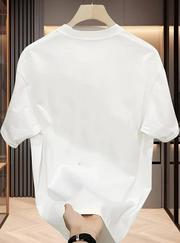 Baskılı Oversize Bisiklet Yaka T-Shirt