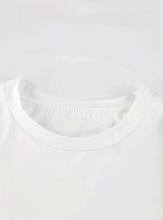 Baskılı Oversize Bisiklet Yaka T-Shirt