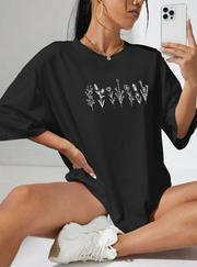 Baskılı Oversize T-Shirt