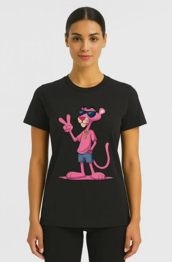 Bisiklet Yaka Kısa Kollu Baskılı T-Shirt