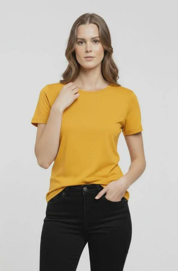 T-Shirt Bisiklet Yaka Slim Fit Likralı Tişört Günlük Basic Body