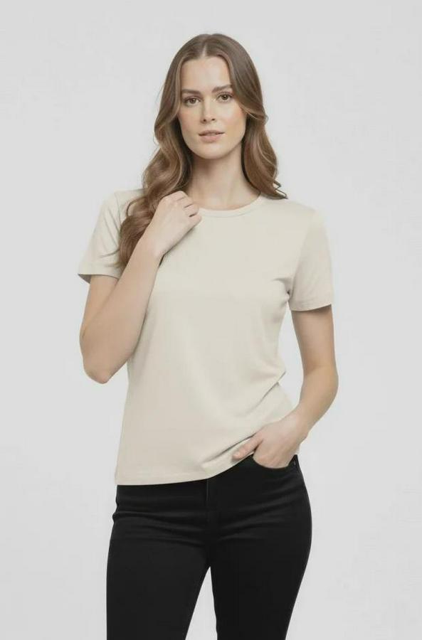 T-Shirt Bisiklet Yaka Slim Fit Likralı Tişört Günlük Basic Body