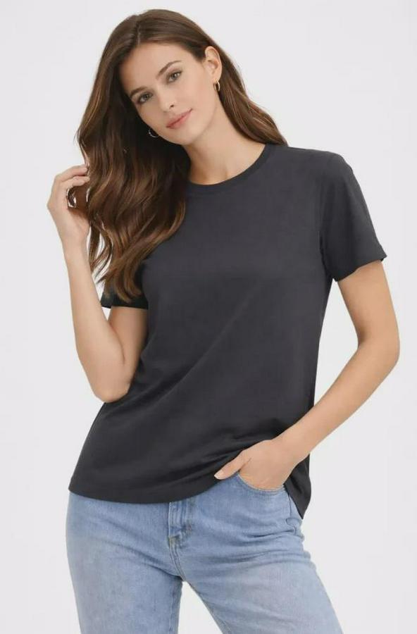 Bisiklet Yaka Tişört Regular Kalıp Basic Pamuklu Günlük Kullanım T-Shirt