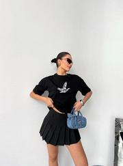Kısa Kol Baskılı T-Shirt