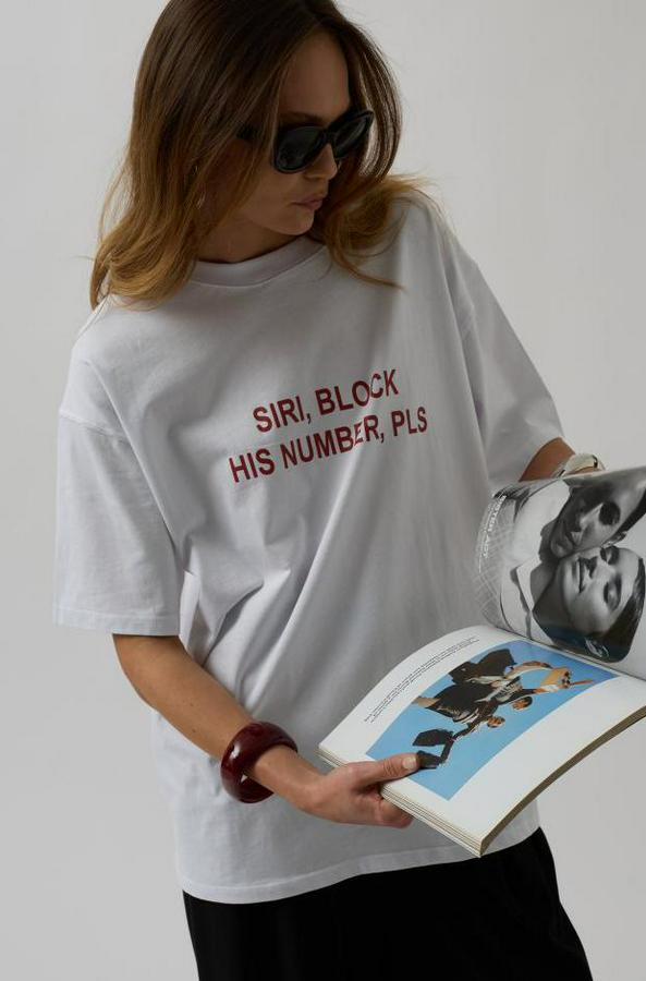 Ön Baskılı Oversize T-Shirt