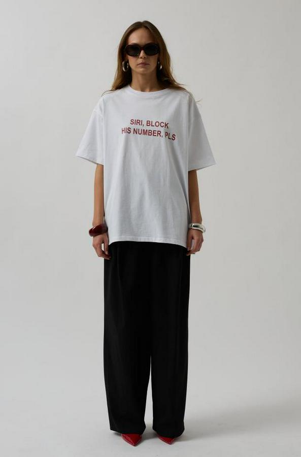 Ön Baskılı Oversize T-Shirt