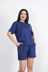 Osy Modal Yumuşak Dokulu Kumaş Bisiklet Yaka T-Shirt Kısa Şort Ikili Takım