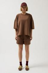 Oversize Lazer Kesim Bisiklet Yaka T-Shirt